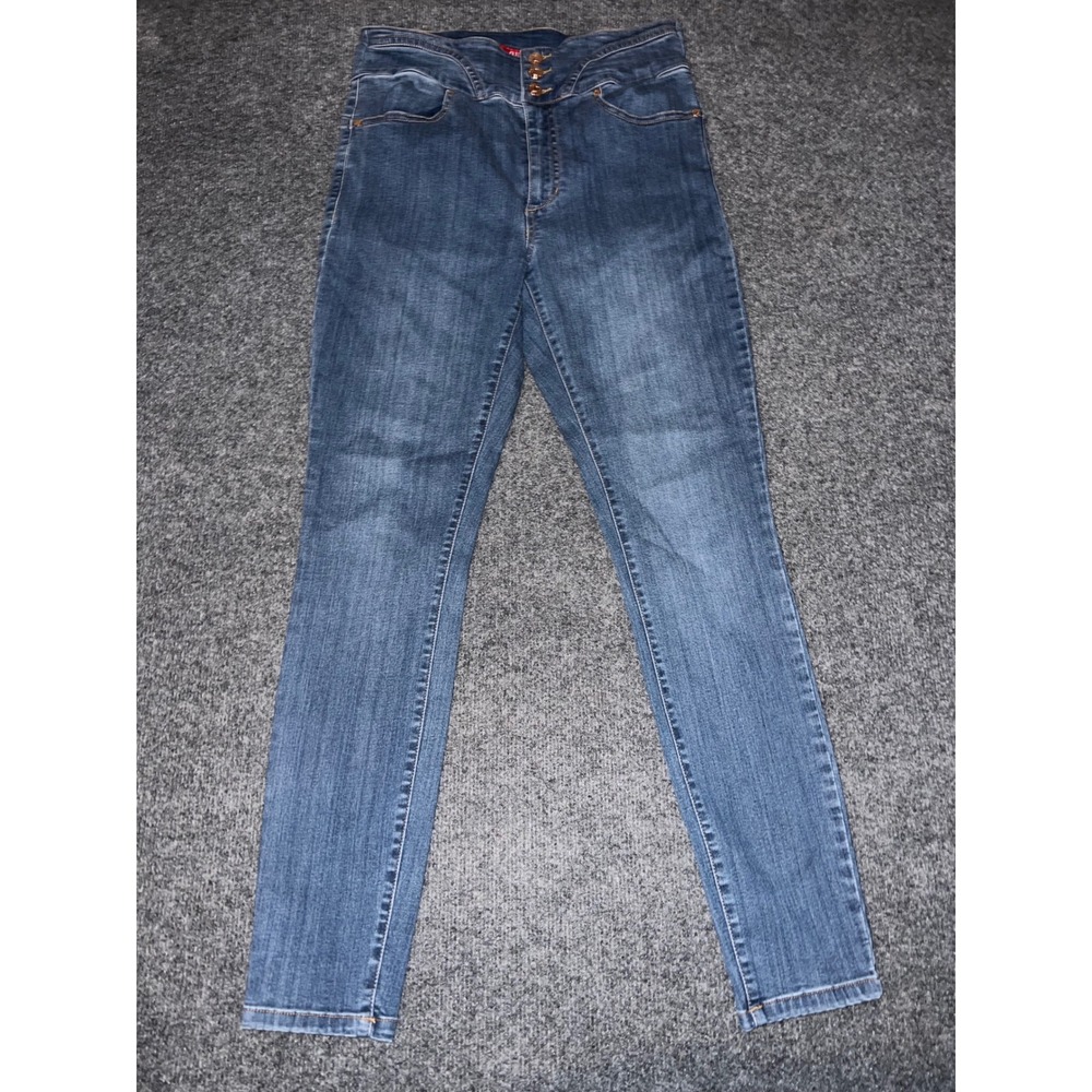 Guess High Waisted Skinny Jeans Medium Wash Blue Size 30 JWRA22D40W0